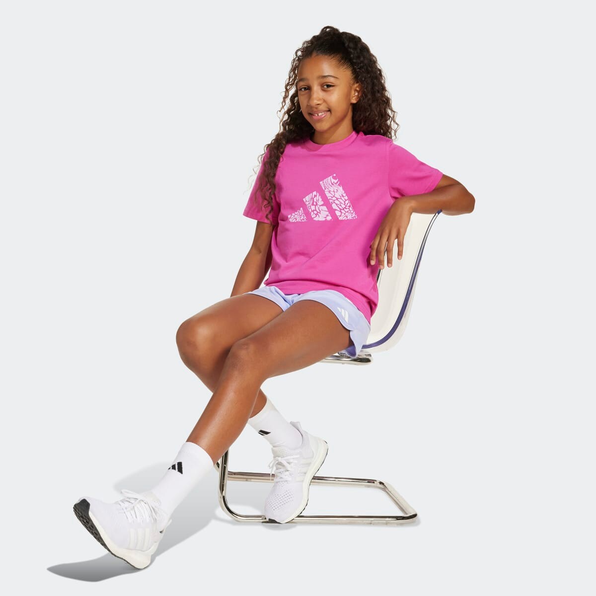 T-shirt de Criança Animal-Print Graphic Rosa-3