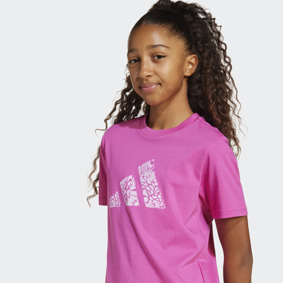 T-shirt de Criança Animal-Print Graphic Rosa-5