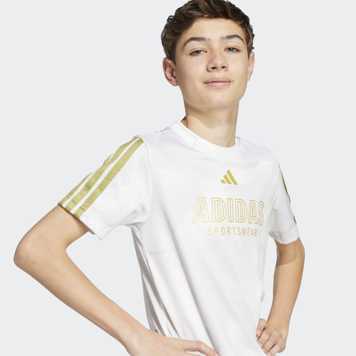 T-shirt de Criança House of Tiro Colors of Football Menino Branco-4