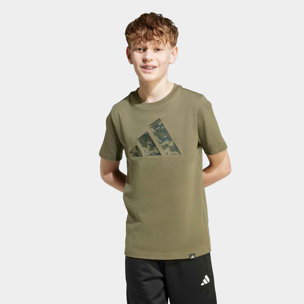 T-shirt de Criança Camo Graphic Kids Verde-5