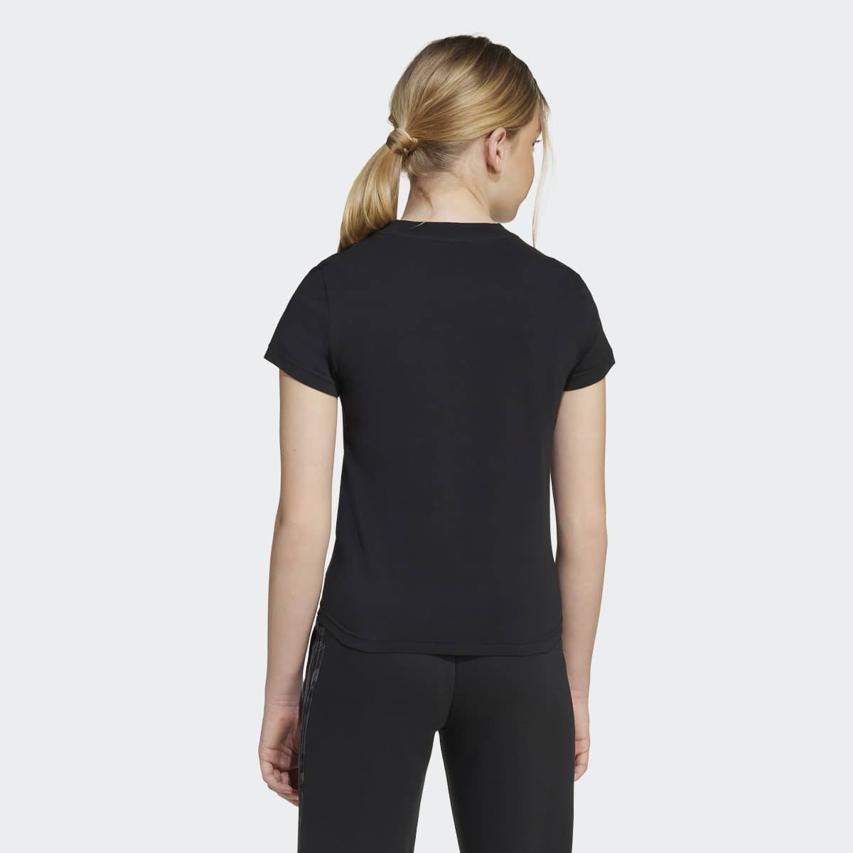 T-shirt de Menina Animal Big Logo Single Jersey Kids Preto-2
