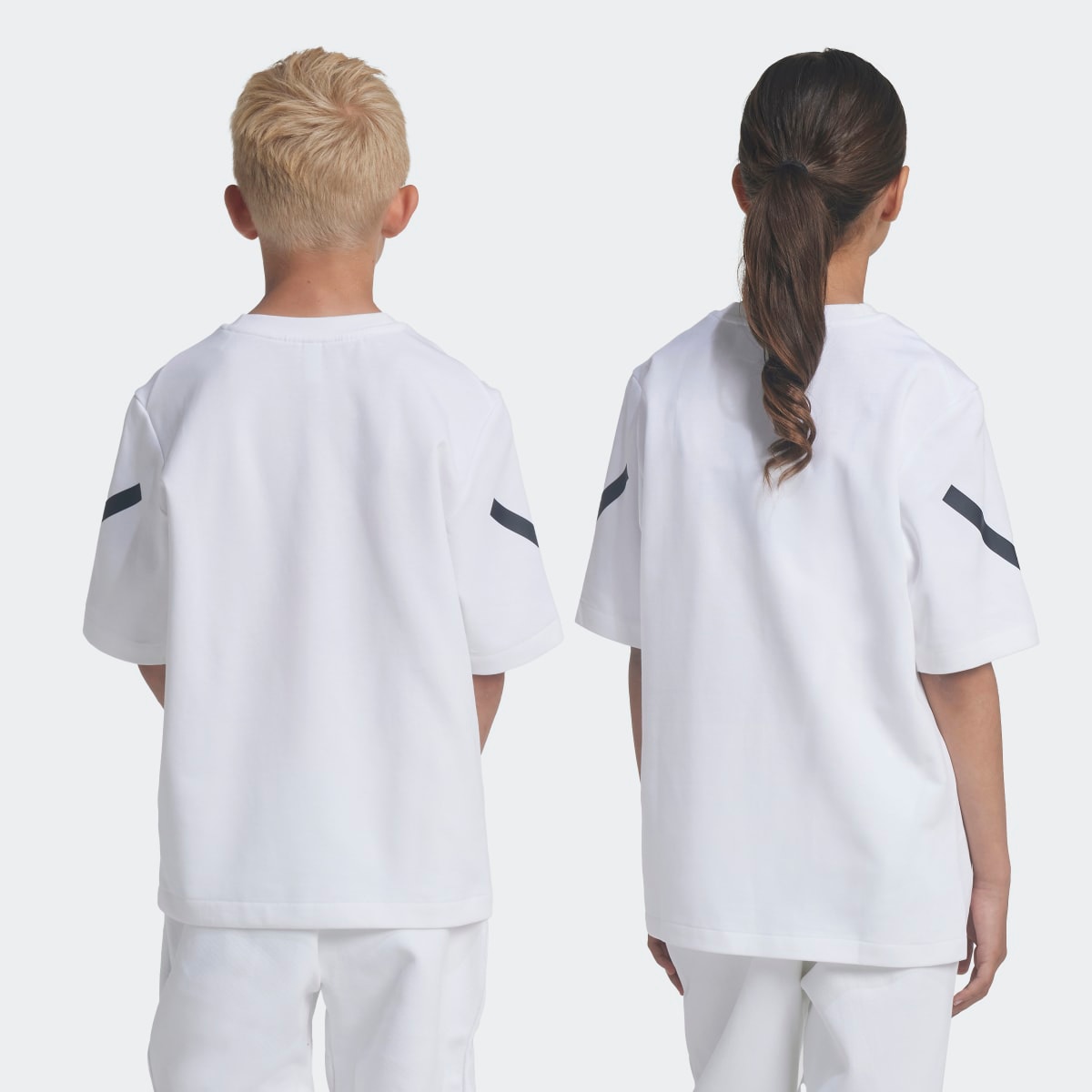 T-shirt de menino Z.N.E Adidas Branco-2