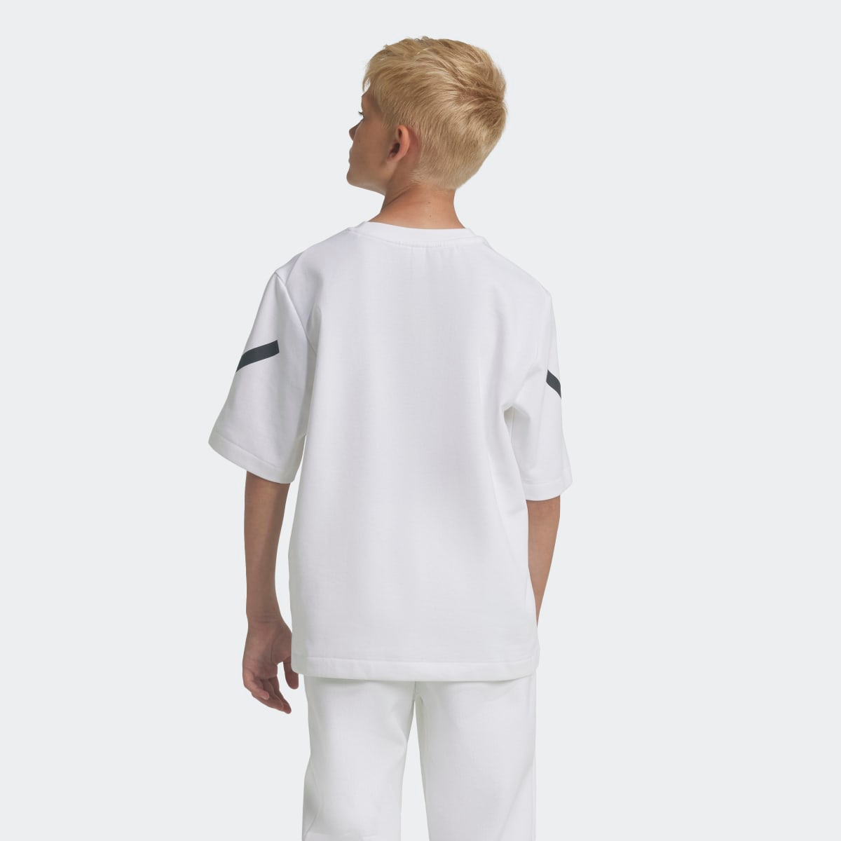 T-shirt de menino Z.N.E Adidas Branco-4