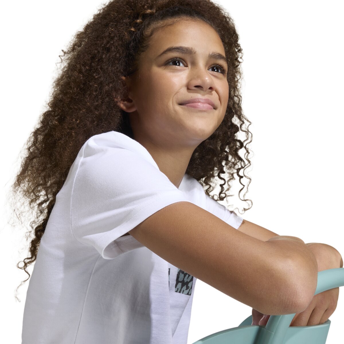T-shirt de Menina Table Tee Branco-5