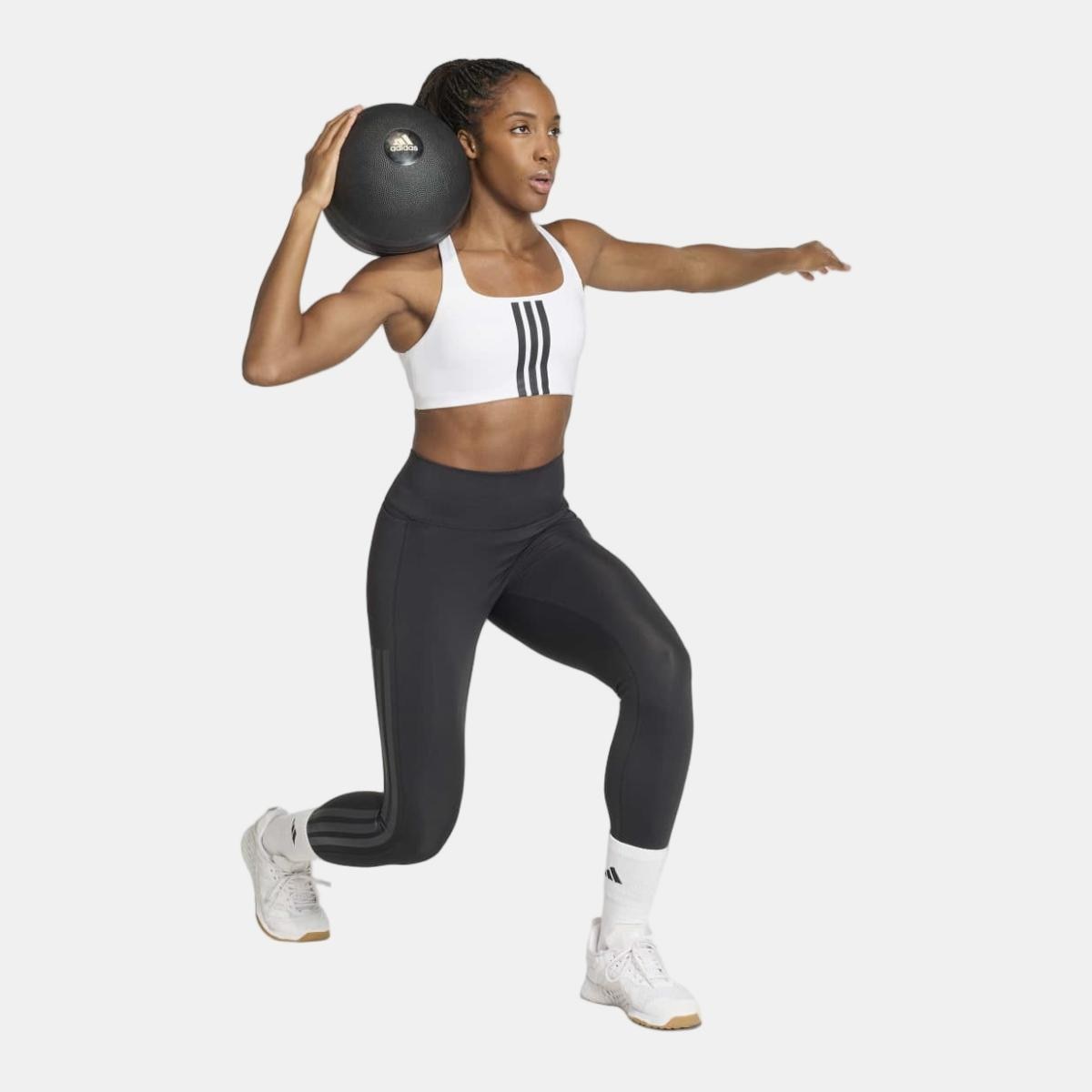 Top de Mulher Optime 3 Stripes Branco-3