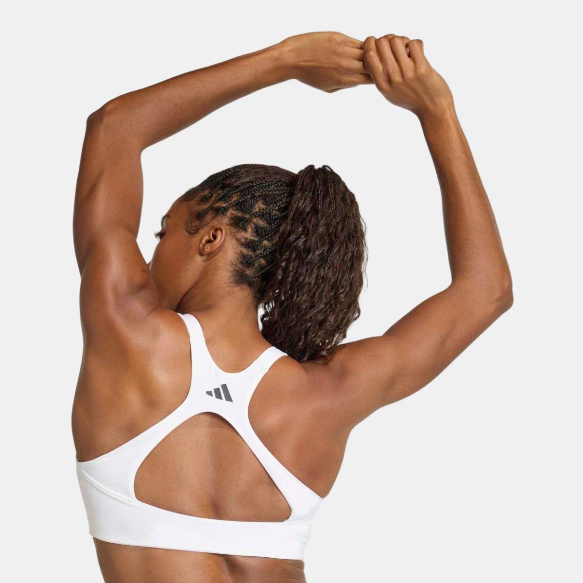 Top de Mulher Optime 3 Stripes Branco-4