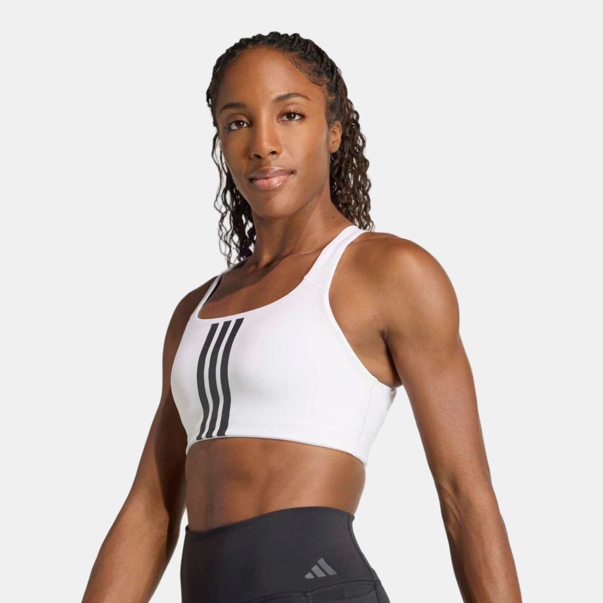 Top de Mulher Optime 3 Stripes Branco-5