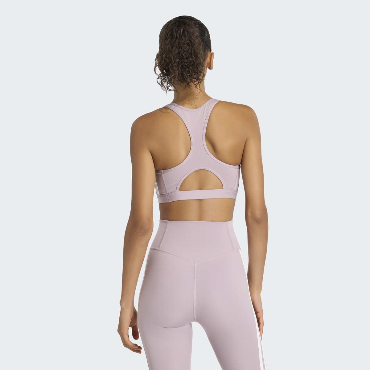 Top de Mulher Optime Essentials 3 Stripes Violeta-2