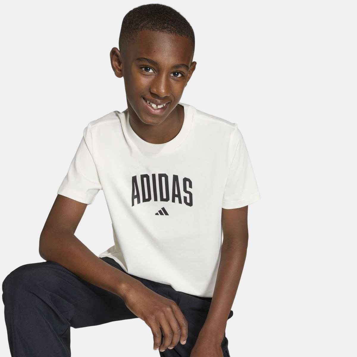 T-shirt de Criança Colleg Branco-5