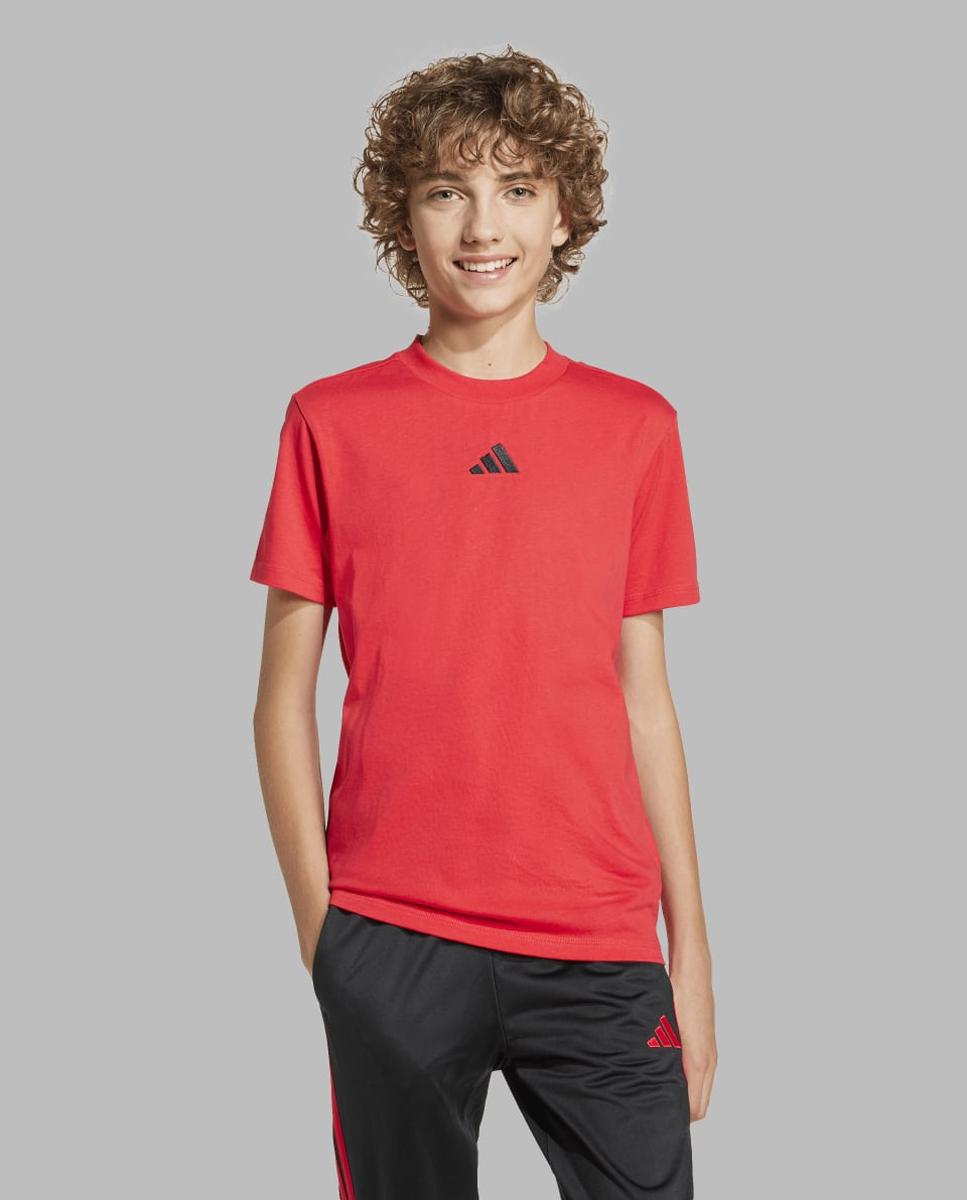 T-shirt de Criança Essentials Vermelho-3