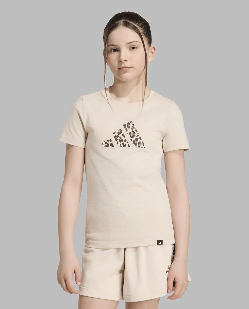 T-shirt de Menina Seasonals Animal Bege-1