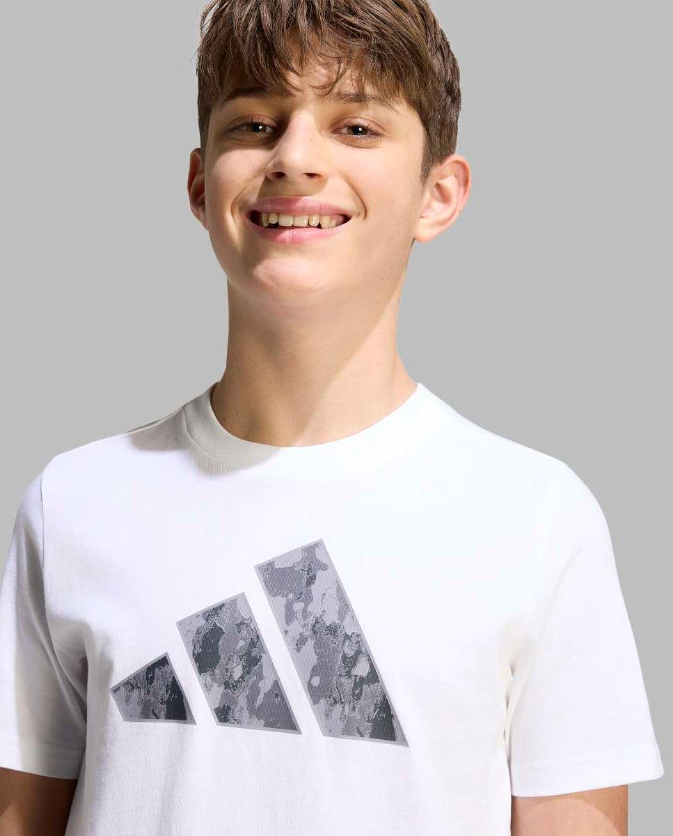 T-shirt de Criança Seasonals Camo Branco-6