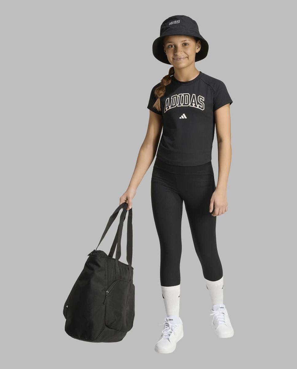 T-shirt de Menina Seasonals Collegiate Preto-3