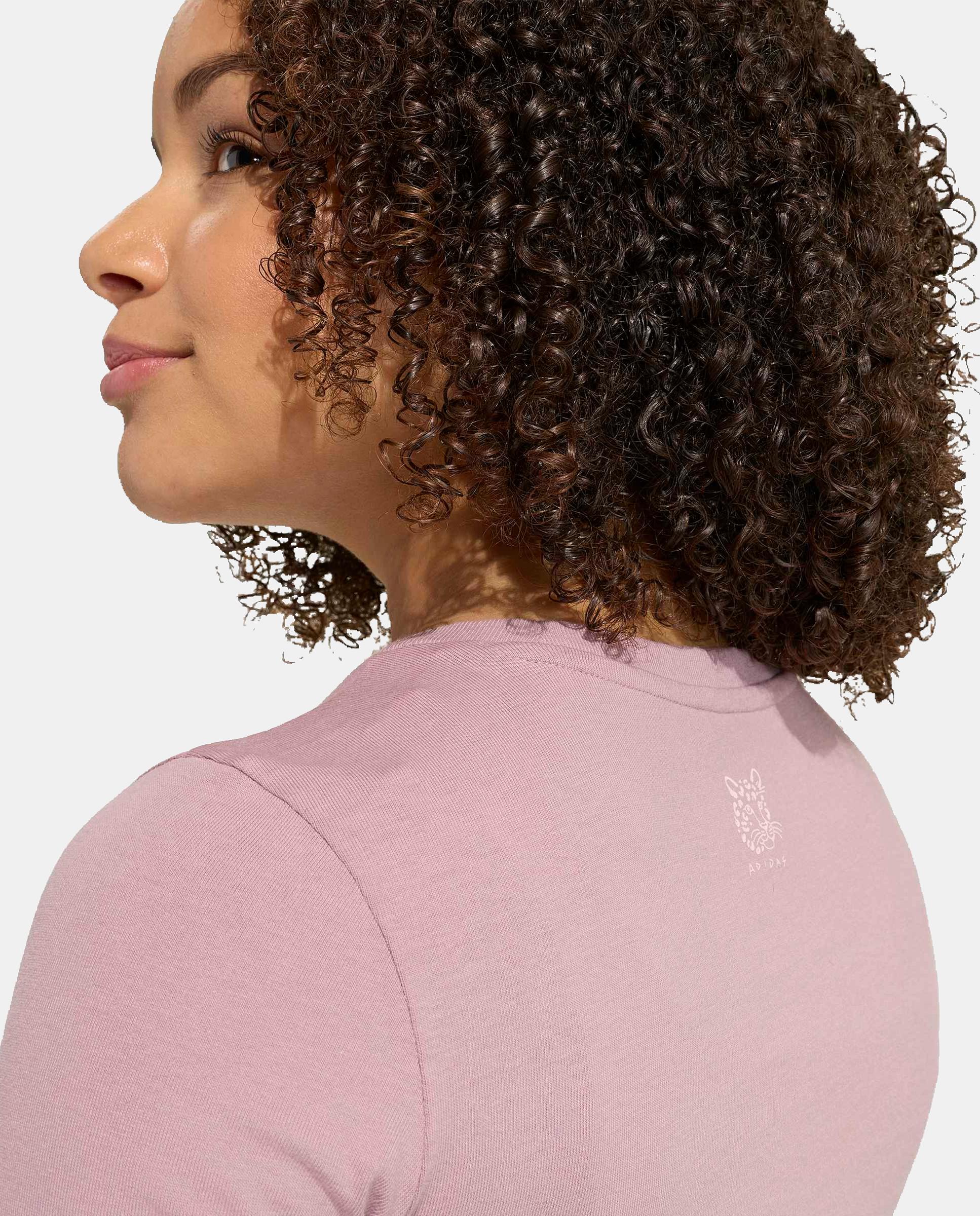T-shirt de Menina com Animal Print Rosa-5