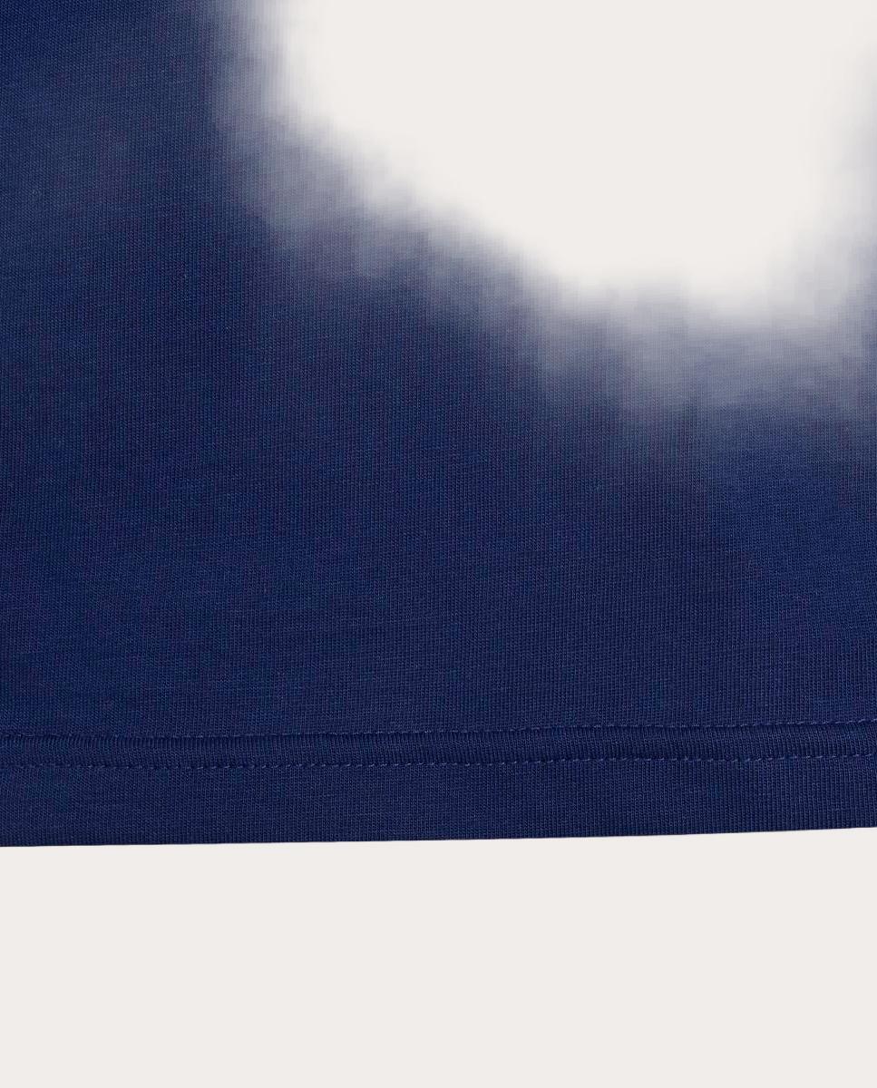 T-shirt de Criança Seasonals Colorblock Azul-5