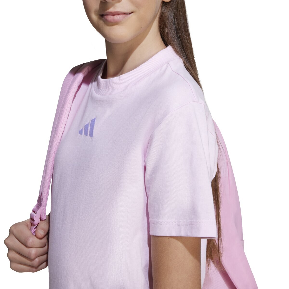 T-shirt de Menina Essentials Rosa-6