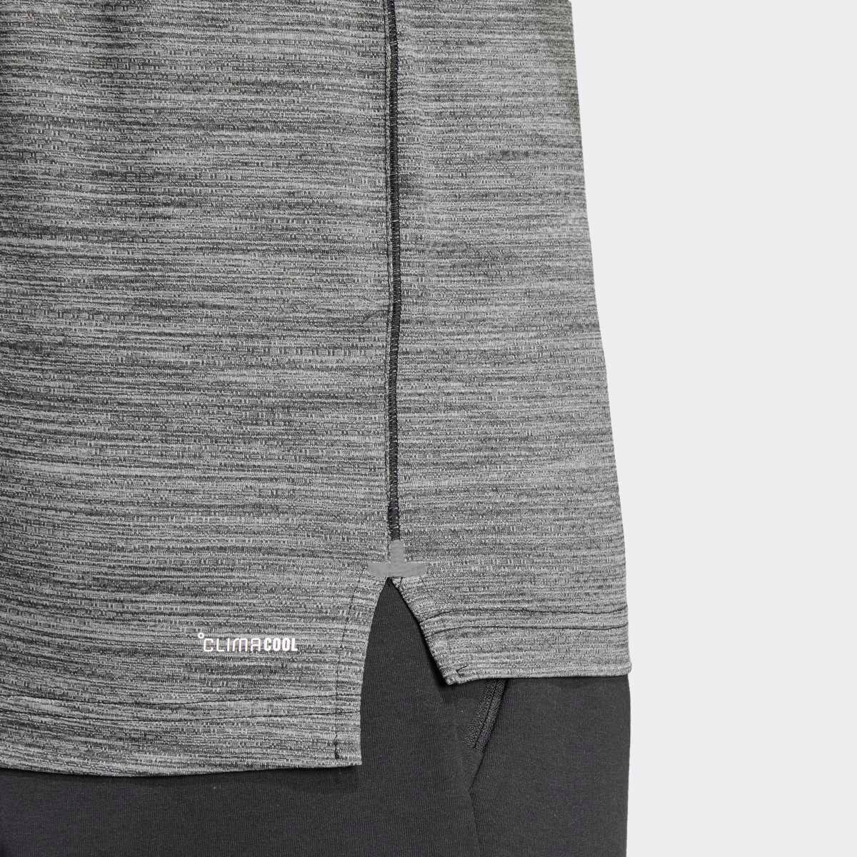 T-shirt de Homem Icon 1/4-Zip 3 Faixas Preto-3
