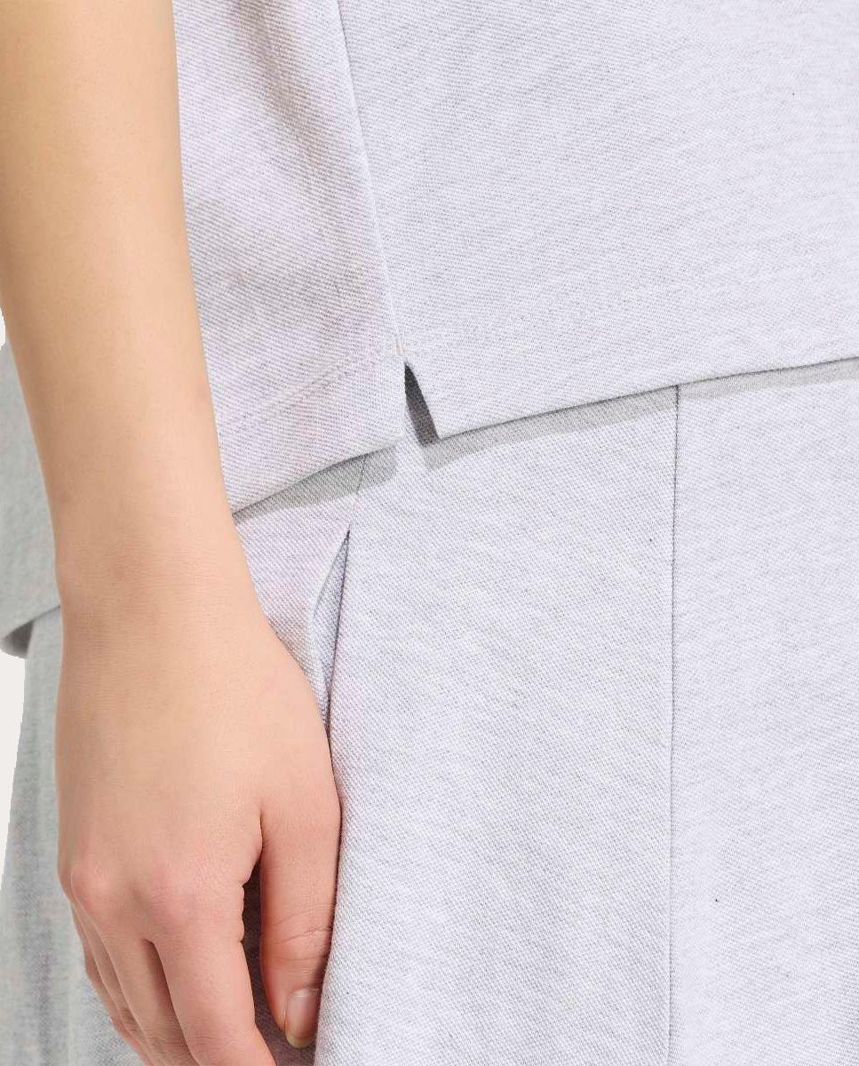 Polo de Mulher Essentials Seasonal Cinzento-4
