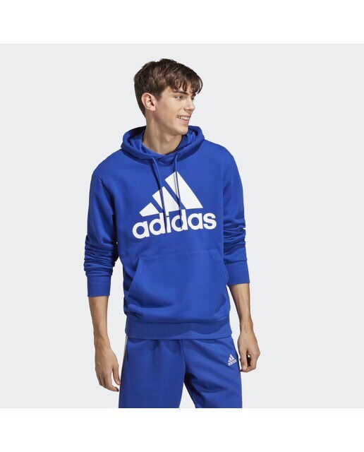 Sweatshirt de Homem Essentials French Terry Big Logo Azul-4