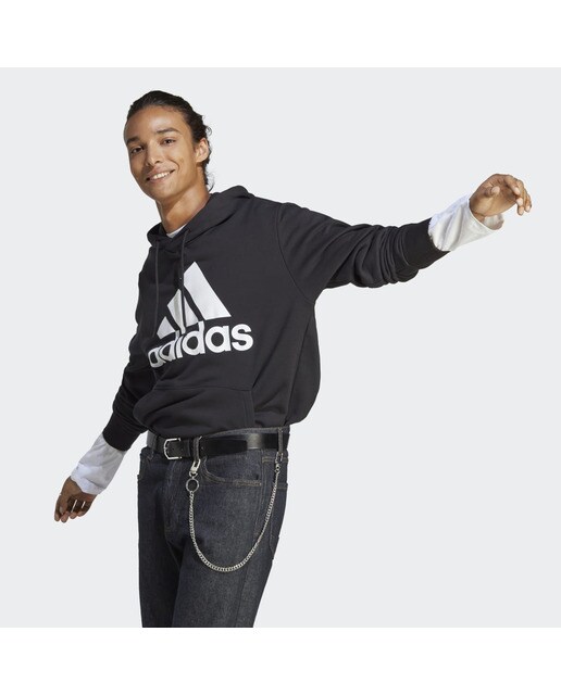 Sweatshirt de Homem French Terry Big Logo Preto-4