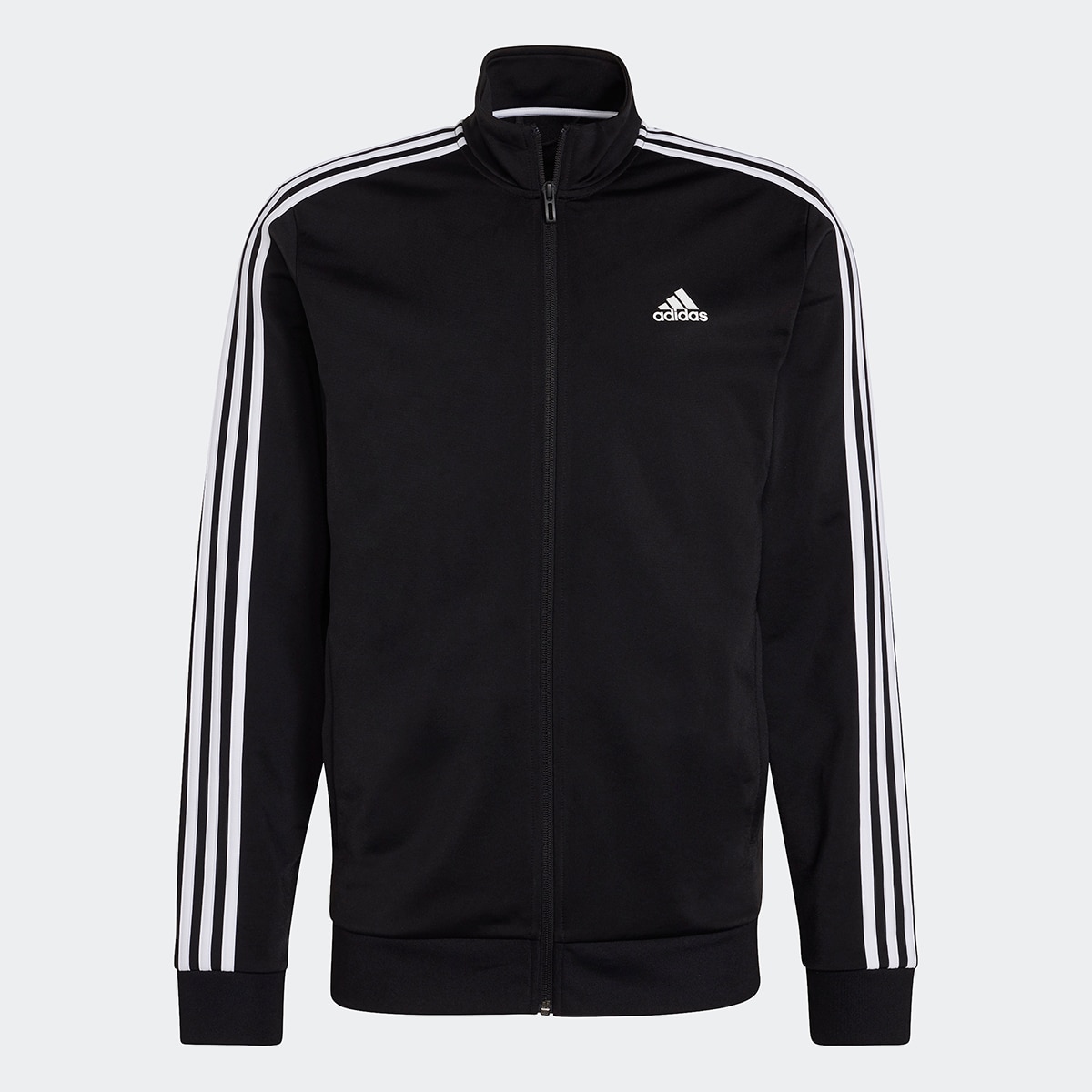 Sweatshirt de Homem Primegreen Essentials Warm-Up 3 Faixas Preto-1