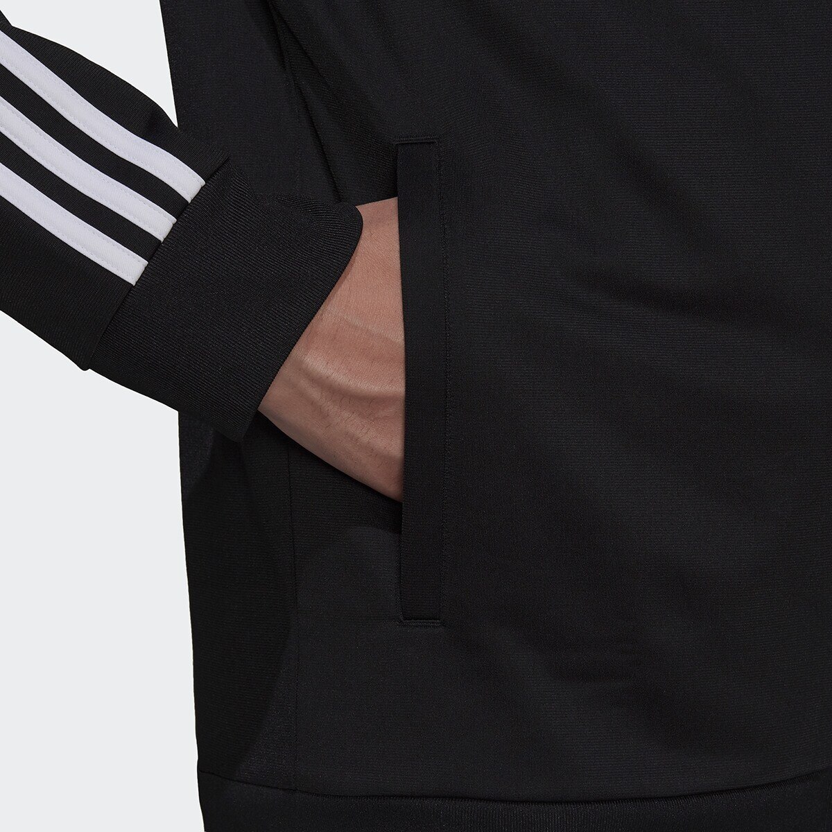 Sweatshirt de Homem Primegreen Essentials Warm-Up 3 Faixas Preto-4