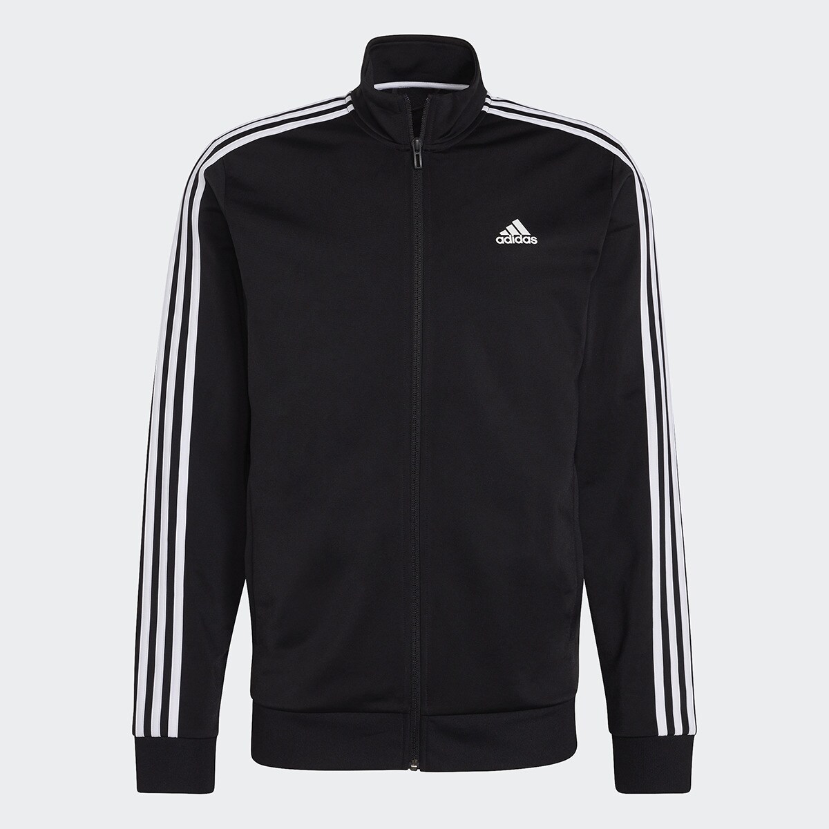 Sweatshirt de Homem Primegreen Essentials Warm-Up 3 Faixas Preto-5