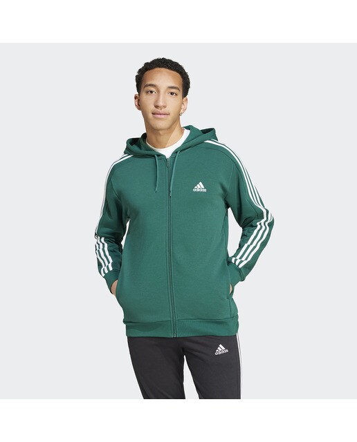 Sweatshirt Essentials Fleece 3 faixas Verde-1