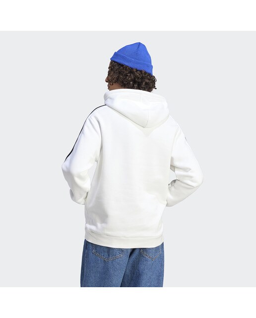 Sweatshirt Essentials Fleece 3 faixas Branco-2