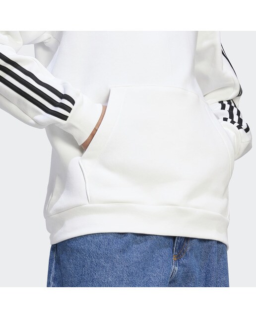 Sweatshirt Essentials Fleece 3 faixas Branco-3