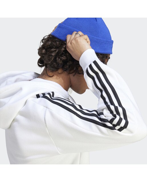 Sweatshirt Essentials Fleece 3 faixas Branco-4
