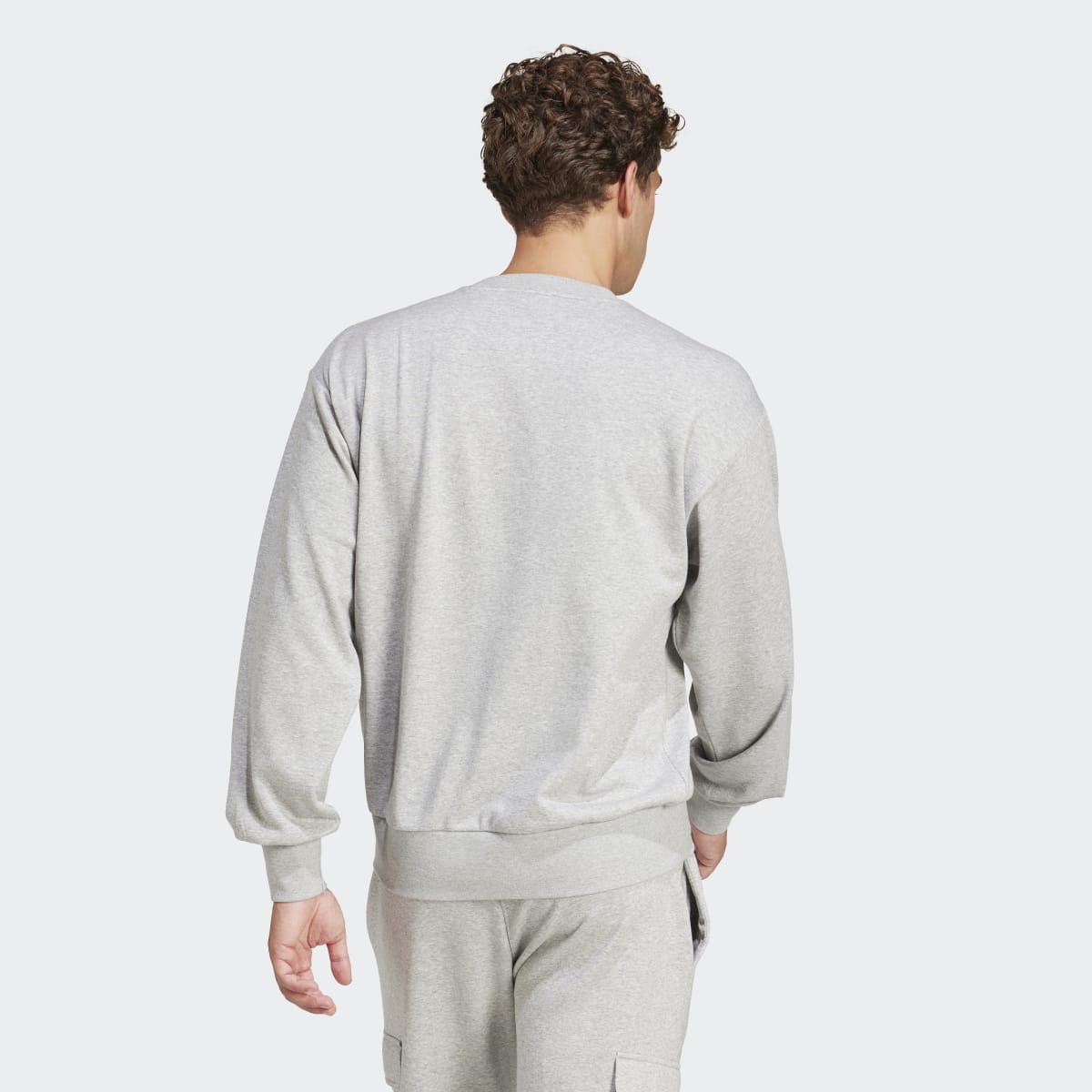 Sweatshirt de Homem Essentials Feelcozy French Terry Cinzento-2
