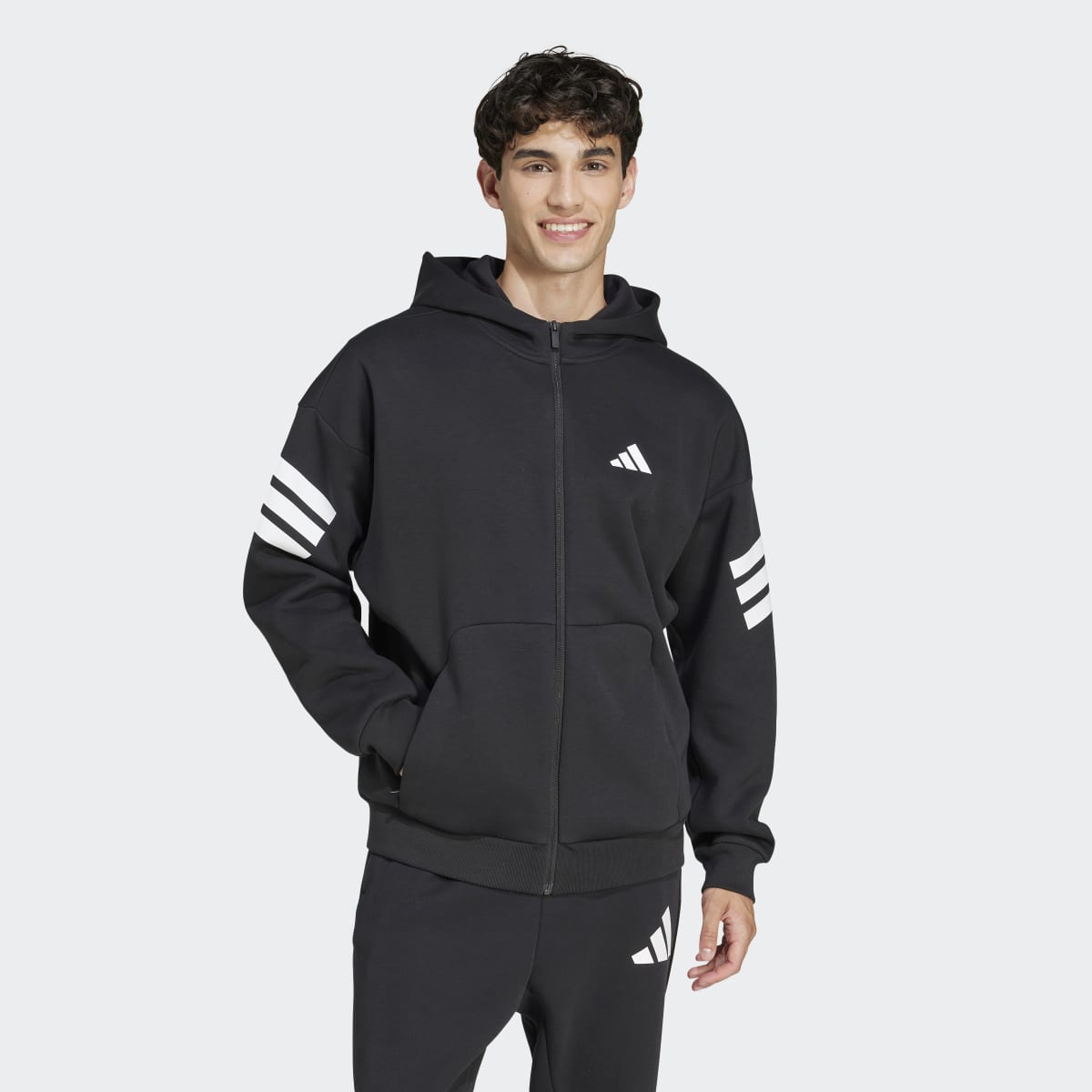 Sweatshirt de Homem Future Icons 3 Faixas Preto-1
