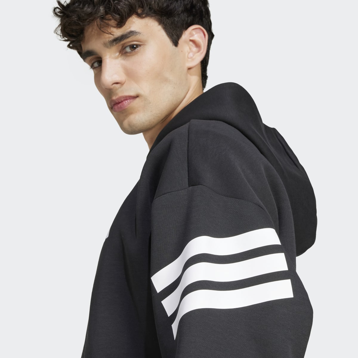 Sweatshirt de Homem Future Icons 3 Faixas Preto-3