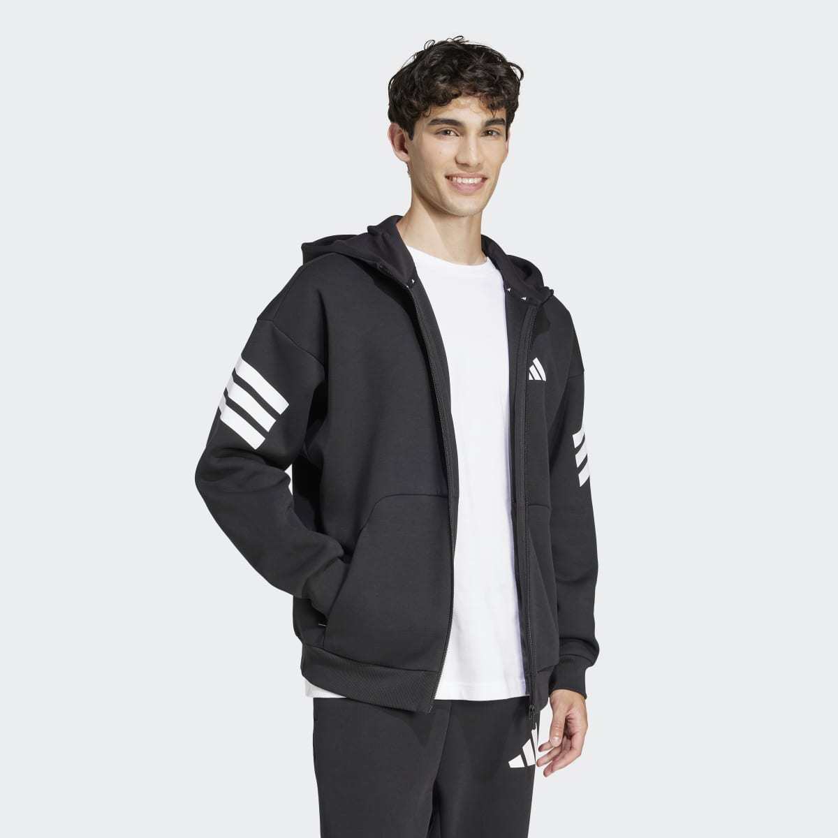 Sweatshirt de Homem Future Icons 3 Faixas Preto-4