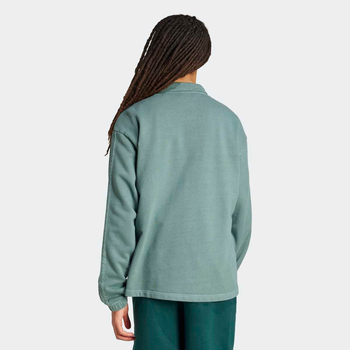 Sweatshirt de Homem All SZN French Terry Washed Half-Zip Verde-2