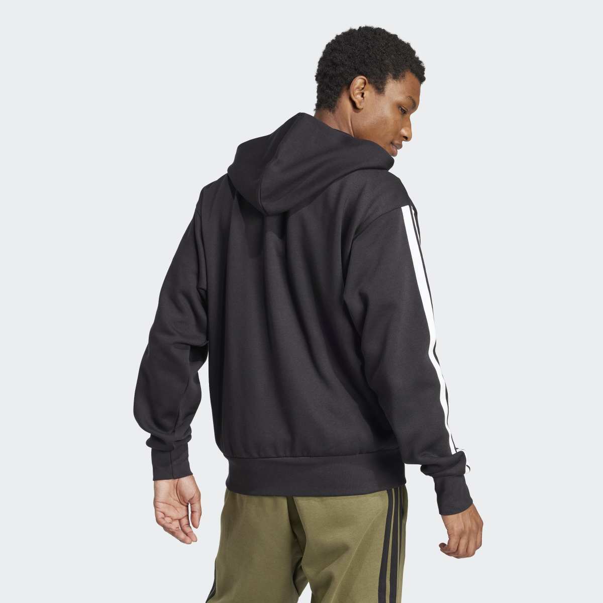 Sweatshirt Essentials Fleece 3 faixas Preto-2