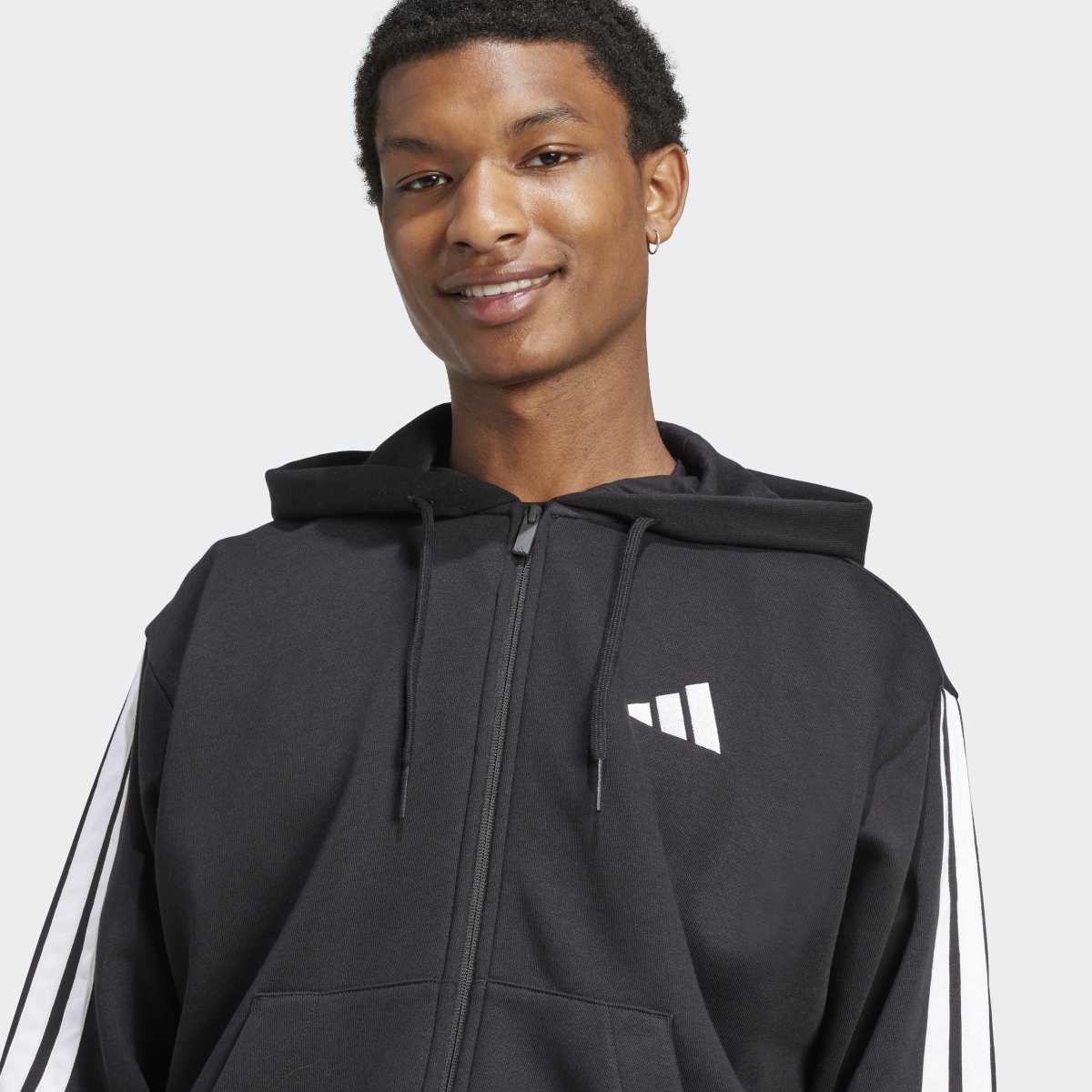 Sweatshirt Essentials Fleece 3 faixas Preto-4