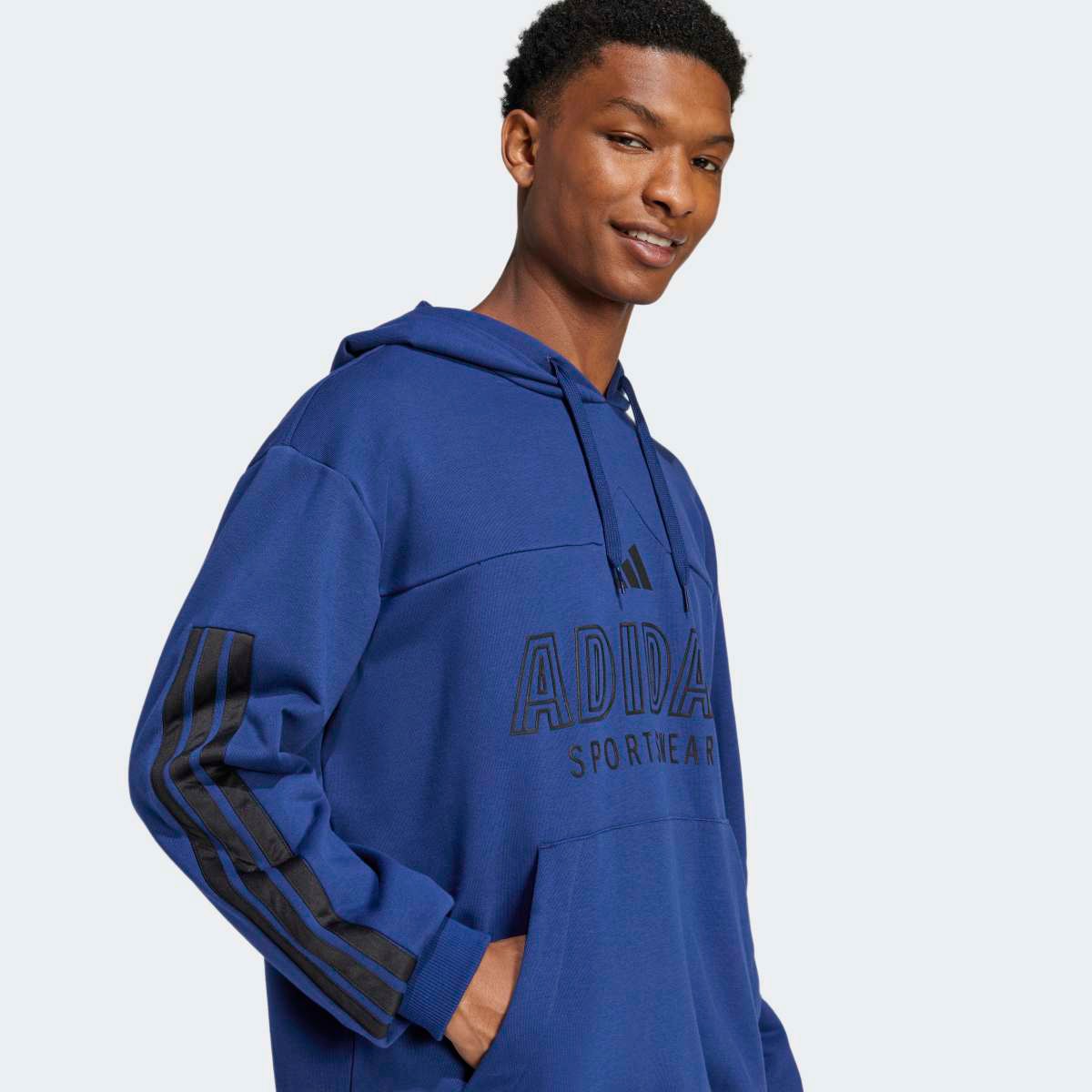 Sweatshirt de Homem House of Tiro French Terry Azul-escuro-4