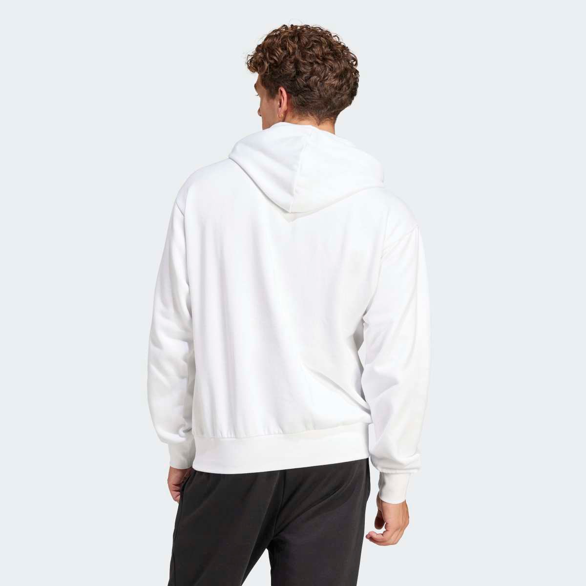 Sweatshirt de Homem Essentials Feelcozy Fleece Branco-2