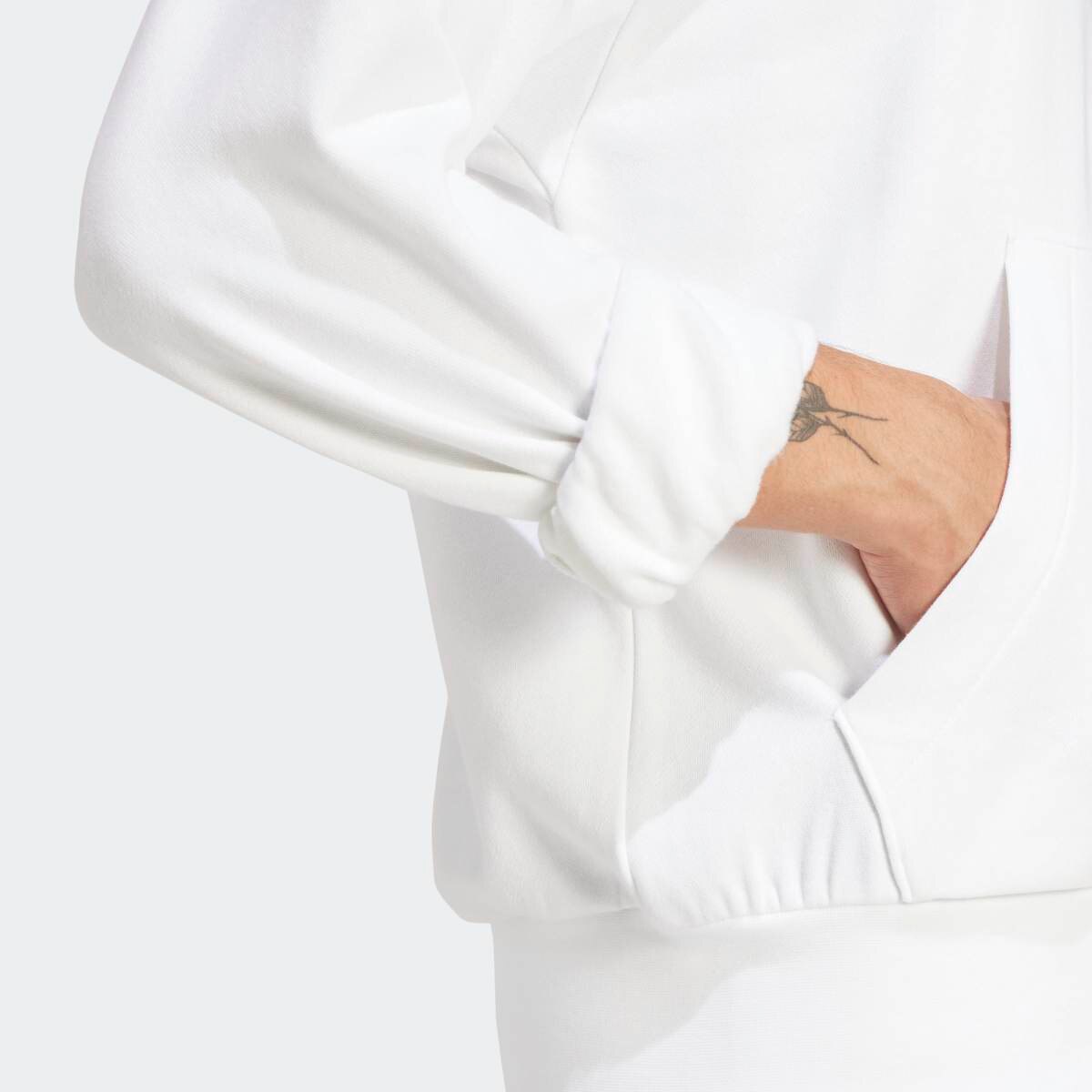 Sweatshirt de Homem Essentials Feelcozy Fleece Branco-5