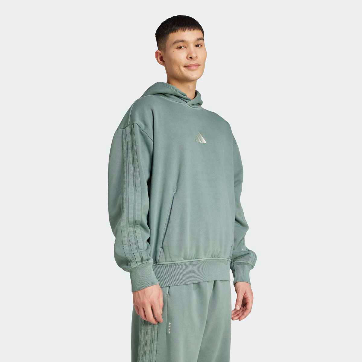 Sweatshirt de Homem All SZN Fleece Washed Verde-3