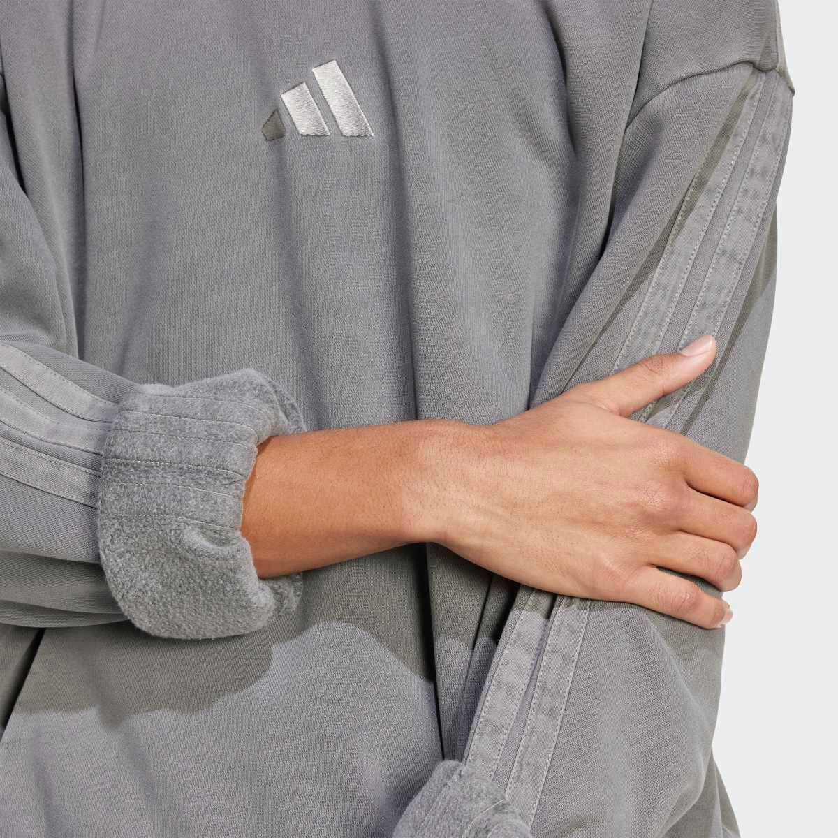 Sweatshirt de Homem All SZN Fleece Washed Preto-4