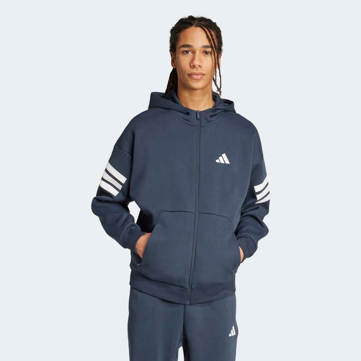 Sweatshirt de Homem Future Icons 3 Faixas Azul-1
