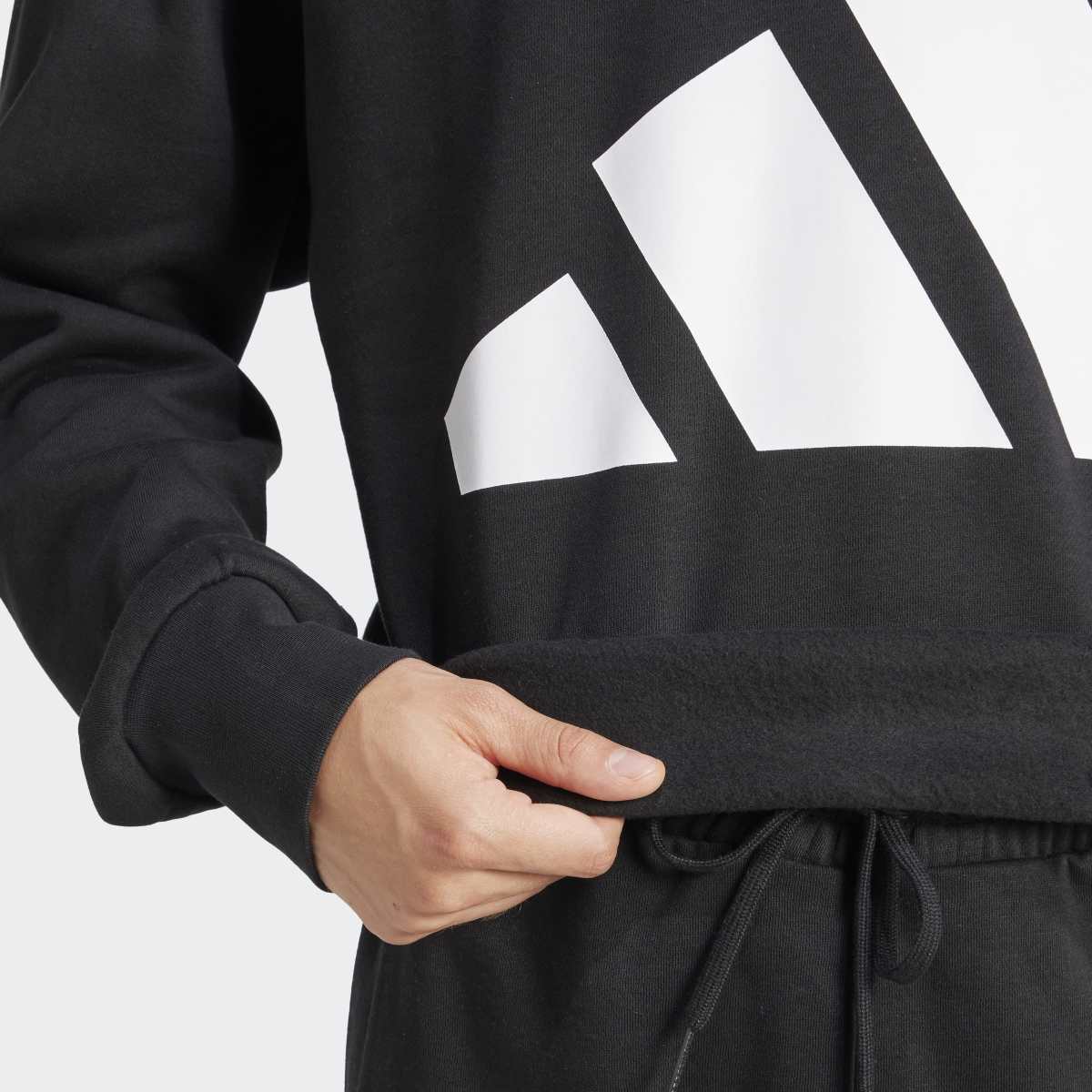 Sweatshirt de Homem Essentials Big Logo Fleece Preto-5