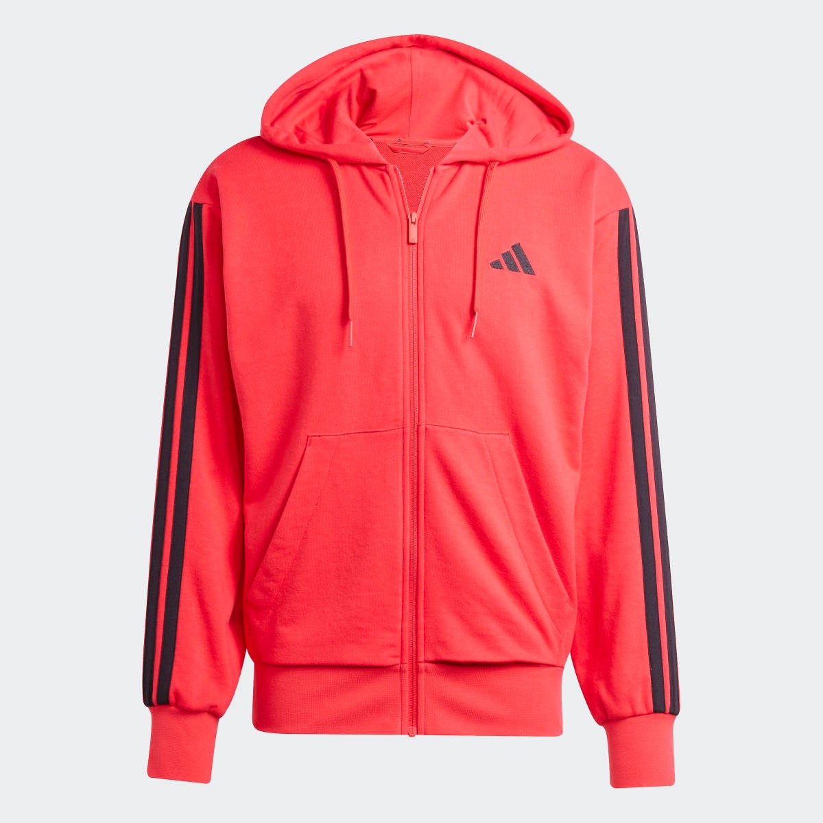 Sweatshirt de Homem Essentials French Terry 3 Faixas Vermelho-7