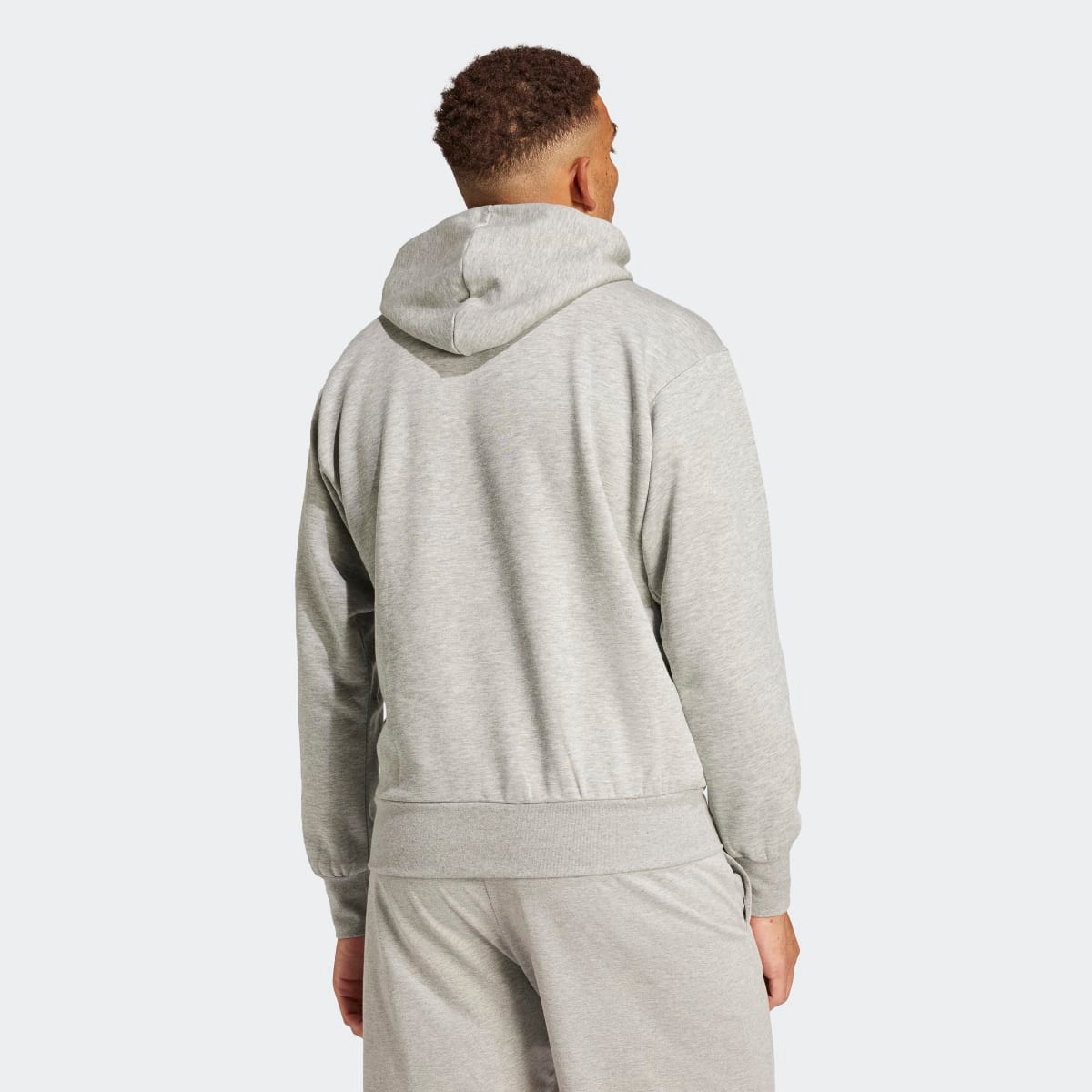 Sweatshirt de Homem Essentials Big Logo Fleece Cinzento-2