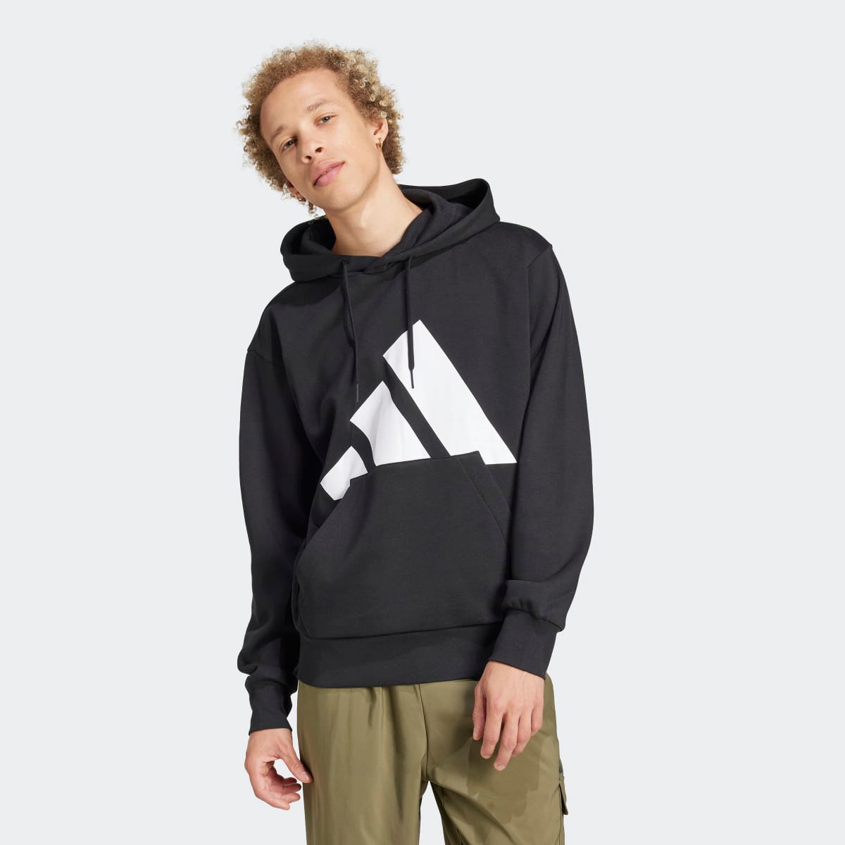 Sweatshirt de Homem Essentials Big Logo Fleece Preto-1