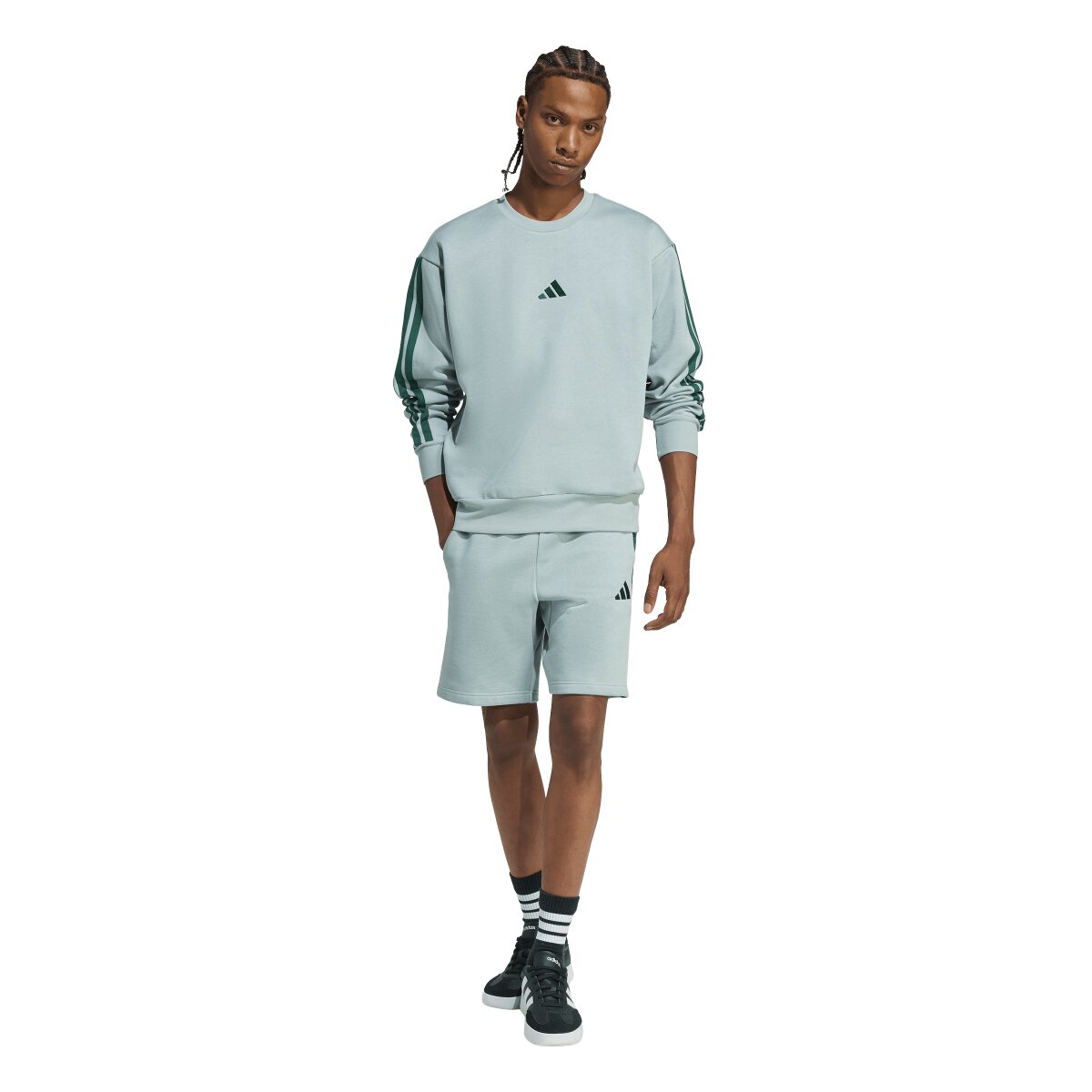 Sweatshirt de homem Essentials adidas Verde-3