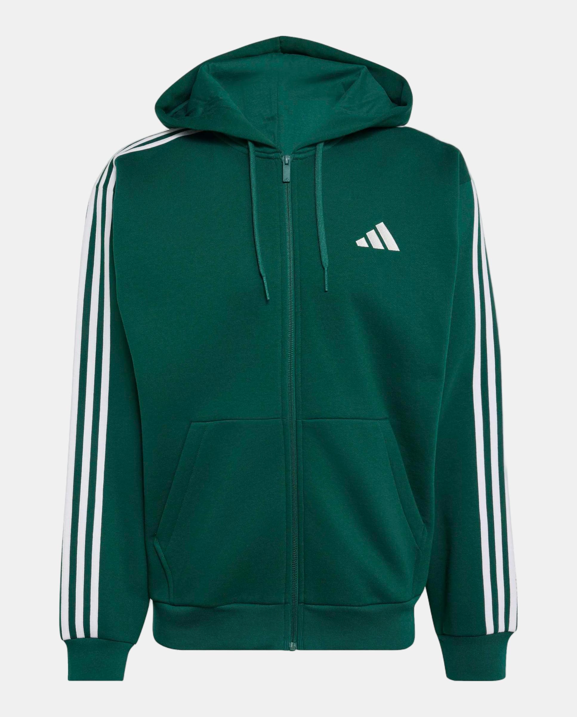 Sweatshirt de Homem Essentials 3-Stripes Fleece Adidas Verde-6
